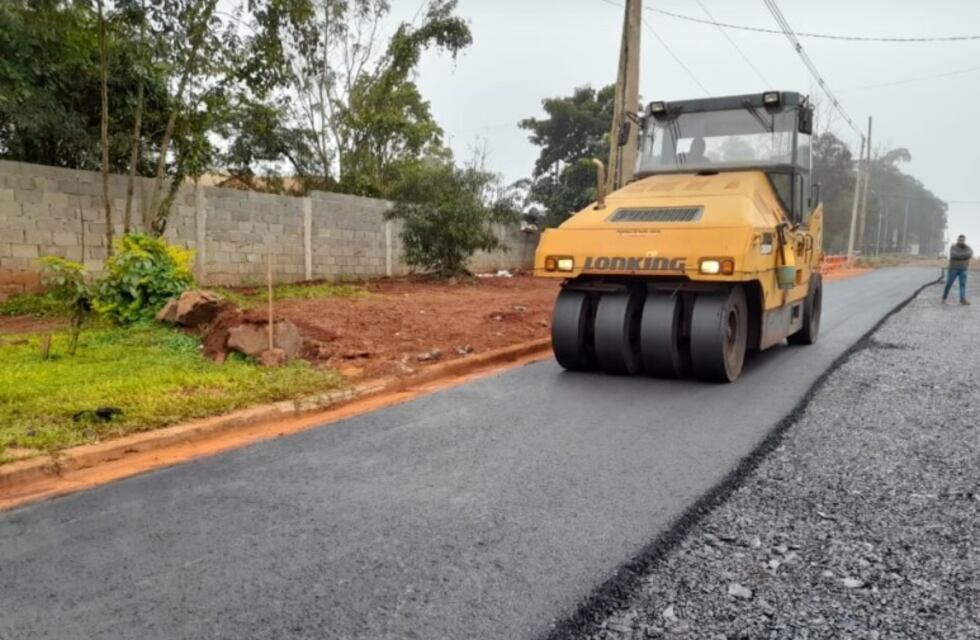 Ejecución de obras viales en Puerto Iguazú