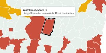 El departamento Castellanos sigue en la "zona roja"
