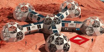 El objetivo es construir un proyecto similar al expuesto en la imagen, que simule la vida en el planeta Marte