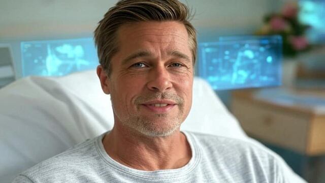 ES FALSA. Imagen de Brad Pitt generada con IA. Foto de @Flipside112.