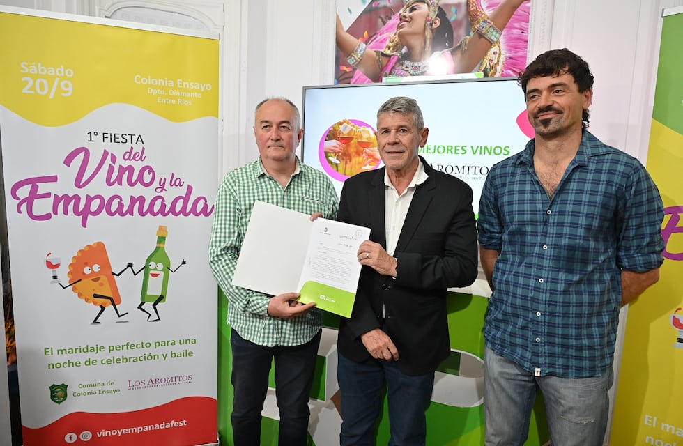 Entre Ríos declaró de Interés Turístico la Fiesta del Vino y la Empanada de Colonia Ensayo