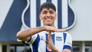 El volante Matías Alejandro Galarza, voalnte que viene de Bélgica, ya es refuerzo de Talleres (prensa Talleres).