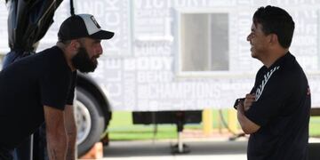 Gonzalo Higuaín visitó al plantel de River en Orlando.