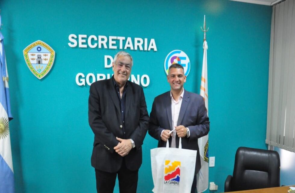 Visita del Intendente de La Cumbre a la ciudad