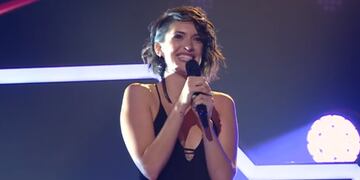 Bianca Cherutti debutó en "La Voz Argentina". (Captura Youtube)