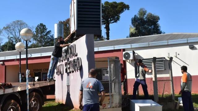 El Hospital Nivel I de San Pedro recibió un nuevo generador eléctrico. Foto: Carina Martínez