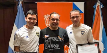 Tomas Becco y Lautaro Yañez recibieron distinciones del gobierno por su inclusión en la selección argentina de Futsal sub 18