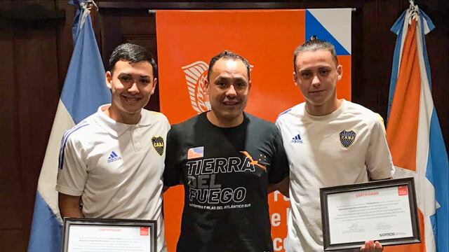 Tomas Becco y Lautaro Yañez recibieron distinciones del gobierno por su inclusión en la selección argentina de Futsal sub 18