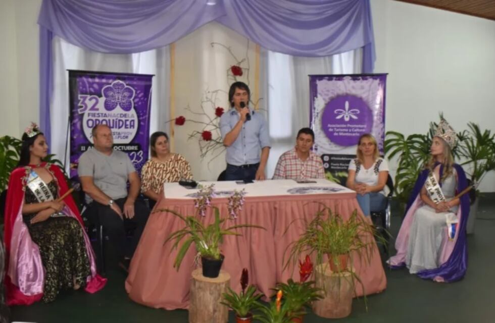 Montecarlo lanzó oficialmente la XXXII edición de la Fiesta Nacional de la Orquídea y XXXIX de la Flor