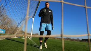 Nahuel Losada y una emotiva despedida de Belgrano (Prensa Belgrano).