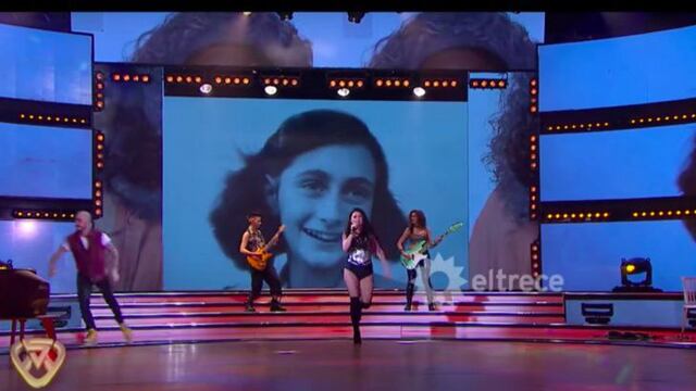 Hubo fuertes críticas por la foto de Ana Frank en Showmatch.