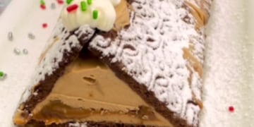 Este postre helado es ideal para la Navidad.