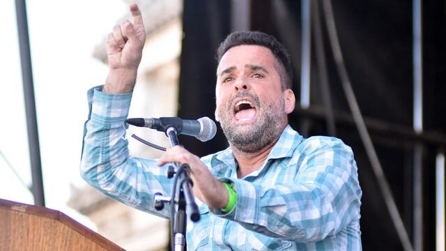 Daniel Menéndez, dirigente de Somos Barrios de Pie, confirmó la movilización hacia La Rural. Foto: Archivo/DyN.