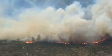 Los incendios generan una gran presencia de cenizas en la ciudad. (Gobierno de Córdoba)