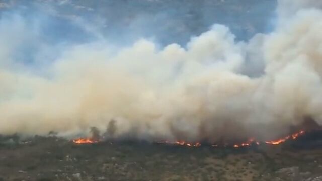 Los incendios generan una gran presencia de cenizas en la ciudad. (Gobierno de Córdoba)