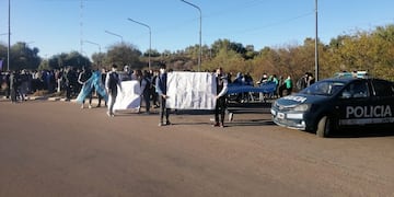 Protesta alumnos Liceo Agrícola.