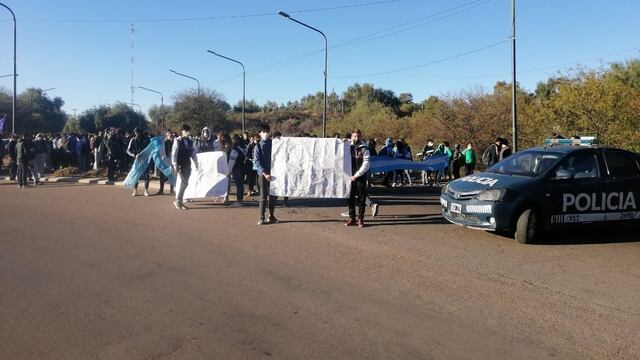 Protesta alumnos Liceo Agrícola.