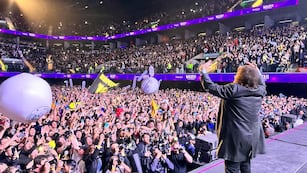 Javier Milei en el Movistar Arena