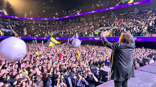 Javier Milei en el Movistar Arena
