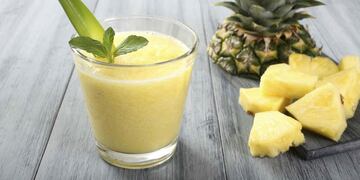 batido saludable de ananá