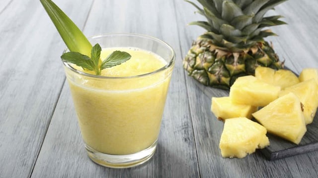 batido saludable de ananá