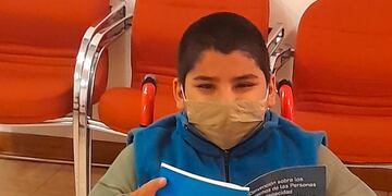 Giuliano Altamirano, un de 10 años que redactará un Manifiesto internacional para niños con discpacidad.