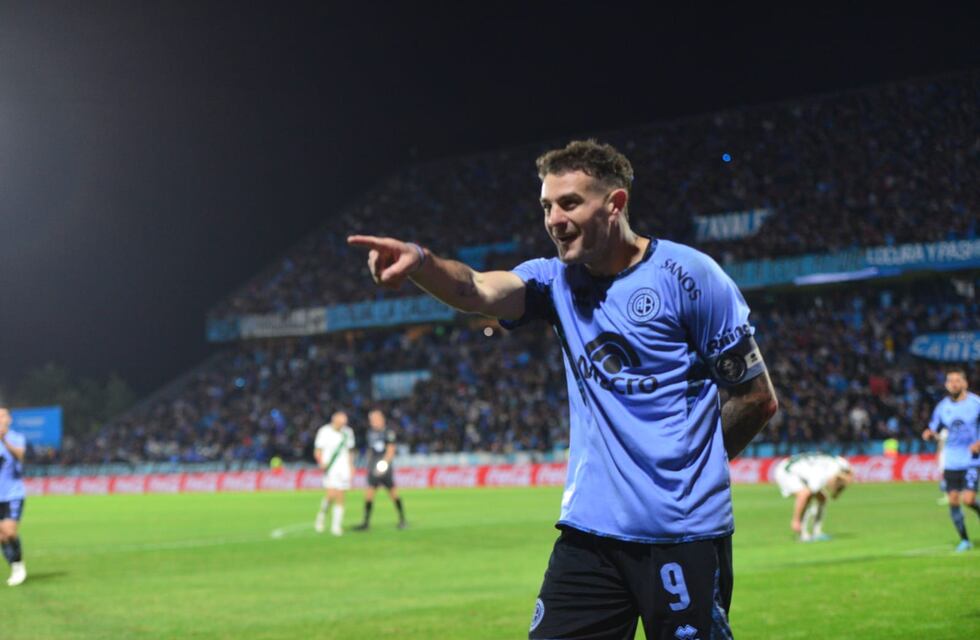 Pablo Vegetti rompió otra marca en Belgrano; con dedicatoria al Cuti Romero