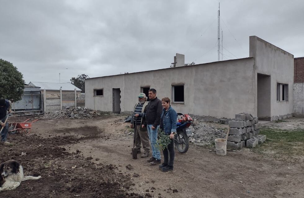 Cittadino recorrió la obra del Sum del Barrio Ranchos de Tres Arroyos