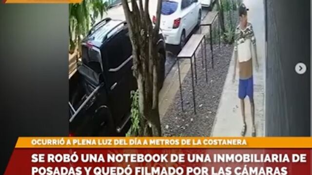 Robó una computadora en pleno centro de Posadas y a plena luz del día.