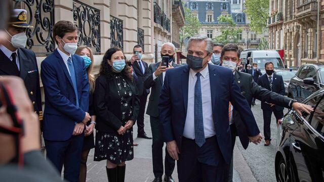 Alberto Fernández en Francia