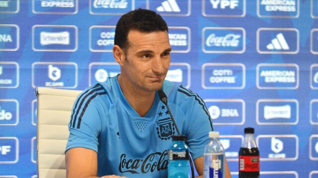 Scaloni habló este lunes de la formación argentina para enfrentar a Brasil.