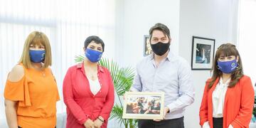 El Intendente Martín Perez se reunió con las representantes del PAMI