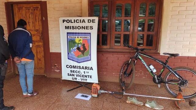Detenido por robar un celular en San Vicente.