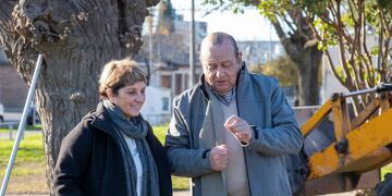 El intendente Carlos Sánchez recorrió diferentes obras que se ejecutan en Tres Arroyos