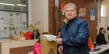 Sergio Ziliotto votó en La Pampa este domingo 13 de agosto.