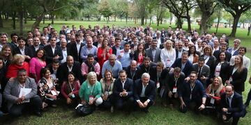 En el predio de Parque Norte se congregaron este artes medio millar de intendentes, legisladores y dirigentes para tomar parte del Foro Nacional de Intendentes Radicales.