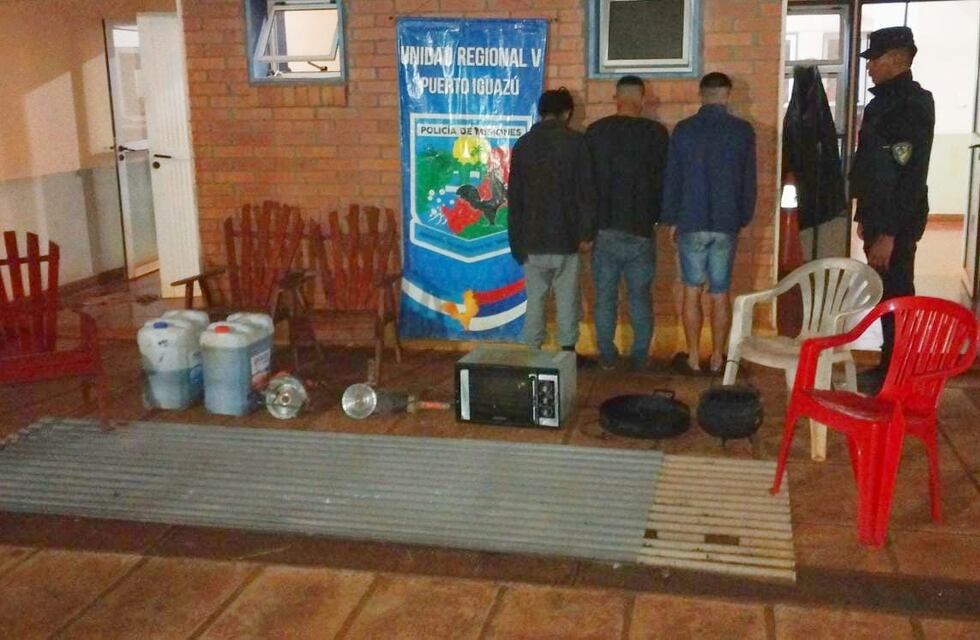 Recuperan elementos robados y detienen a tres individuos en Wanda