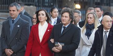 Desfile del 9 de Julio encabezado por el presidente Javier Milei. (Federico López Claro)