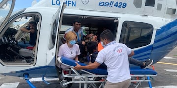 Un nuevo y exitoso traslado del avión sanitario provincial.