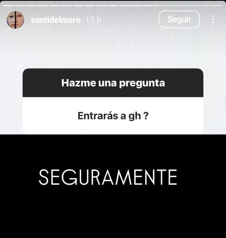 Santiago del Moro habla sobre Gran Hermano en Instagram.