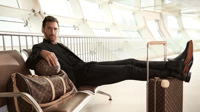 Messi es la cara de la nueva línea de Louis Vuitton y los memes estallaron en redes sociales. Foto: La Voz.