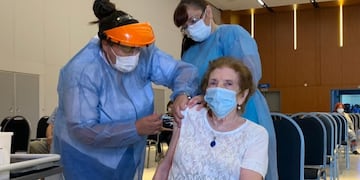 Avanza la vacunación contra el coronavirus en Argentina.