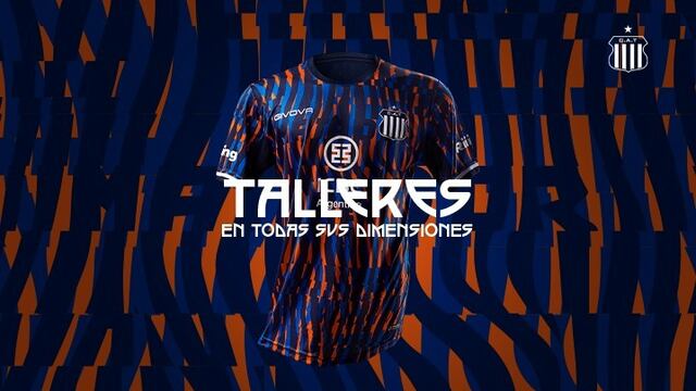 La nueva camiseta alternativa de Talleres, presentada por el club. (Prensa Talleres)