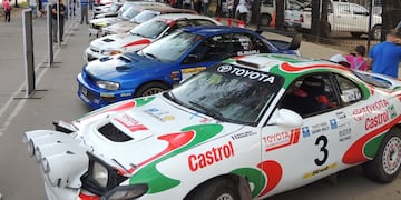 Los autos históricos del Rally Argentino.