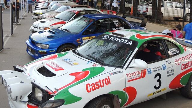 Los autos históricos del Rally Argentino.
