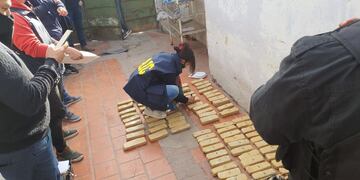 Secuestro de 191 paquetes de marihuana