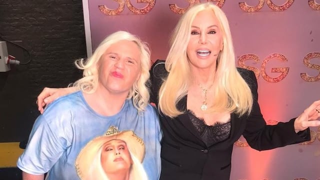 Lorna, junto a su admirada Susana. (Twitter @susalorna)