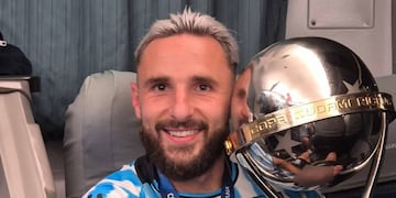 Juan Manuel Elordi salió campeón de la Copa Sudamericana 2024 con Racing Club.