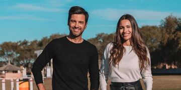 El Chino Leunis y Pampita.