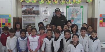 La Escuela Primaria Nº 1 de Tres Arroyos recibió al Guardafauna Eduardo Álvarez